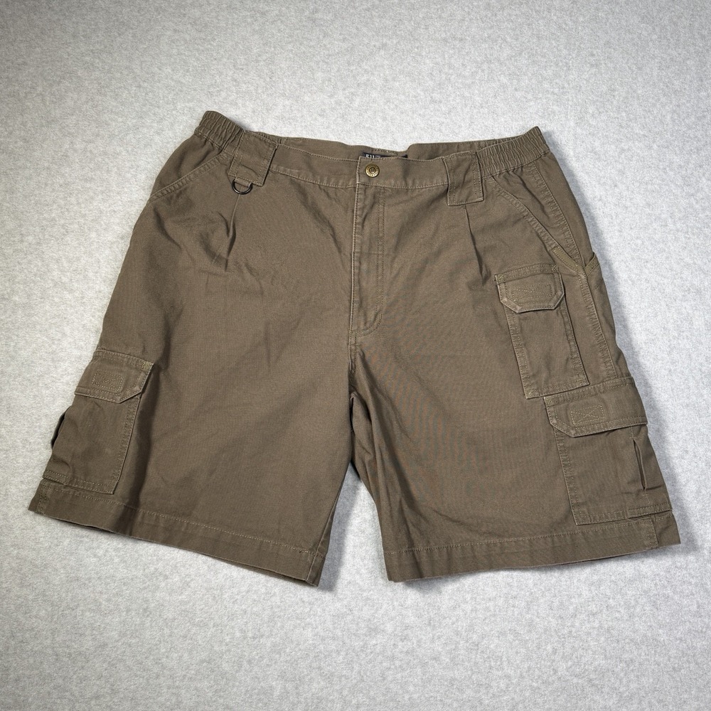 5.11 Tactical Series Shorts Men's 38 Green Cargo 8" Cotton Utility Field 73285
